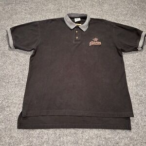 Vintage‎ Houston Astros MLB Dynasty Collared Shirt Adult Sz Large Black